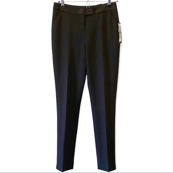 Willow & Thread Pants  Black Slim Cigarette Leg Trousers Size 0 NWT - Picture 1 of 16